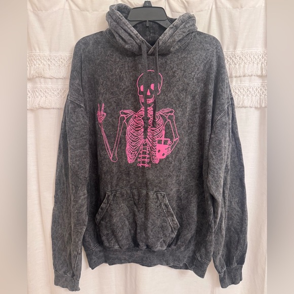 Colortone Tops - Lauren Norris Merch Skeleton Hoodie